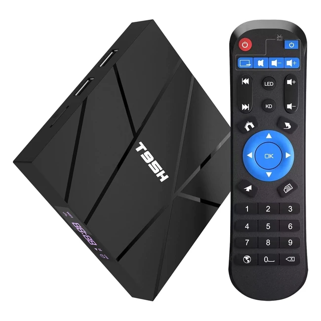 Caja Smart TV Android T95H 6K H265 3D 24G WiFi Ethernet
