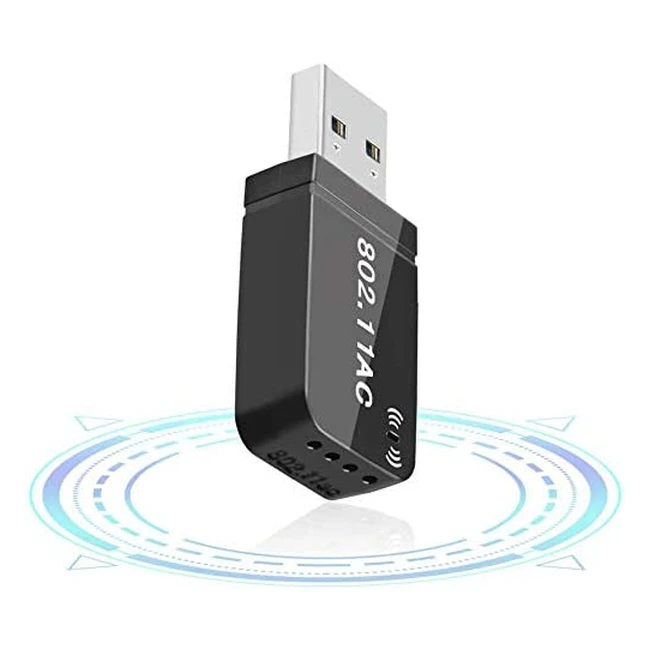 Adattatore WiFi USB 3.0 AC 1200Mbps Maxesla - Antenna Dual Bande 5.8GHz e 2.4GHz - Compatibile con Windows e Mac