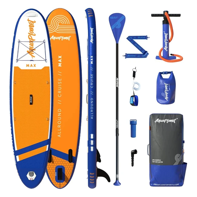 Aquaplanet Inflatable Stand Up Paddle Board Kit - Ideal for SUP Beginners  Expe