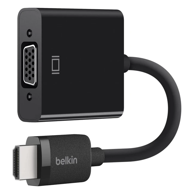 Belkin HDMIVGA Adapter Micro-USB Full HD Apple TV Compatible - Black