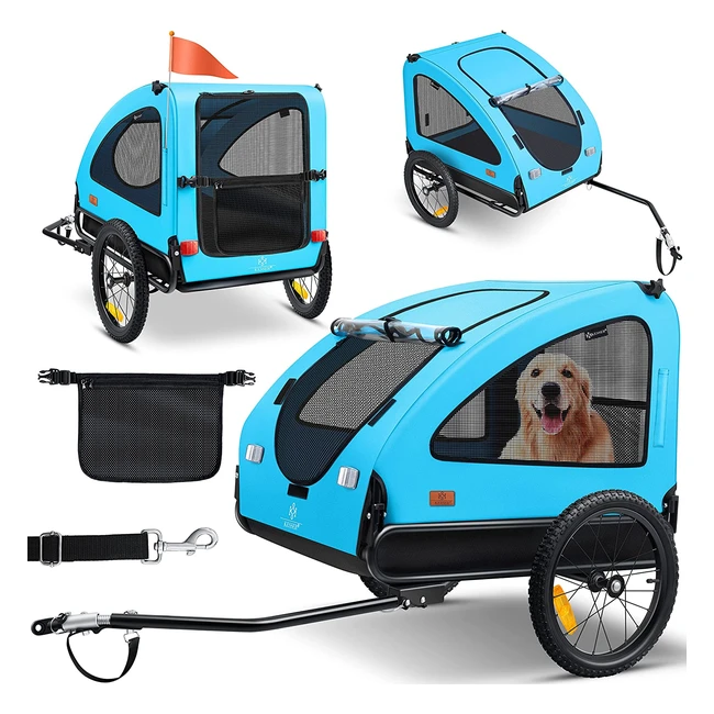Kesser Dog Trailer Boxer 2in1 Buggy  Fahrradanhnger  250L Volumen  45kg Tra
