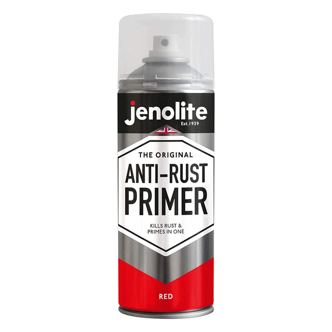 Jenolite Antirust Primer Aerosol - High Performance Protection Against Rust and Corrosion - 400ml