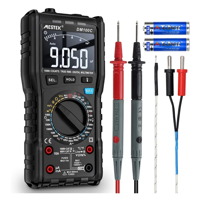 Multimetro digitale Mestek ACDC con funzione NCV e VFC