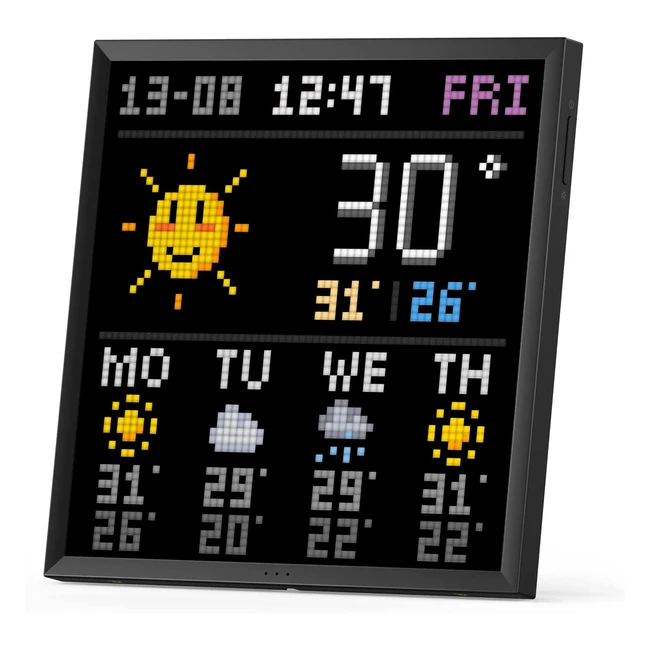 Pantalla Divoom Pixoo64 WiFi Pixel Art 64x64 - Decoración Única con Control de Aplicación