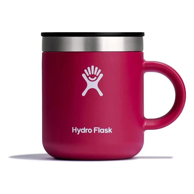 Hydro Flask Travel Coffee Mug - 177ml - Vacuum Insulated Stainless Steel with Handle and Press-in Lid - BPA-Free
