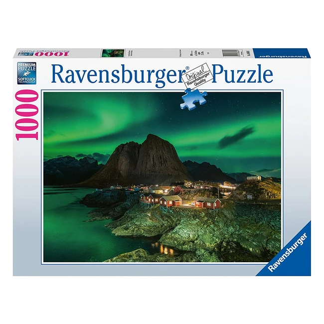 Puzzle Ravensburger Aurora Boreale Norvegia 1000 Pezzi - Relax e Concentrazione per Adulti