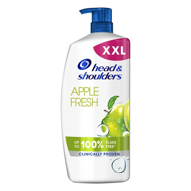Head & Shoulders Anti-Dandruff Shampoo - Apple Clarifying Shampoo for Dry & Itchy Scalp - 100% Protection - 1L