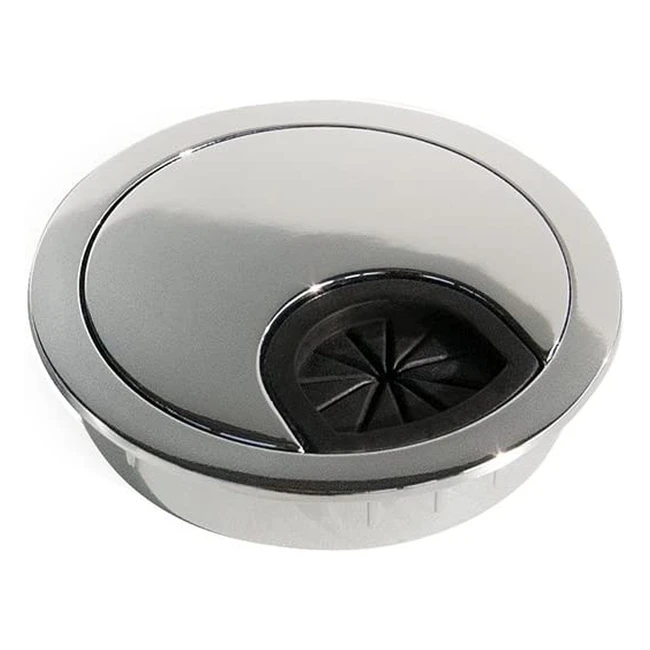 Passecâble encastrable circulaire 60mm pour bureau - Emuca