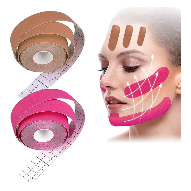 Cinta de levantamiento facial antiarrugas - Face Lift Tape 2 piezas