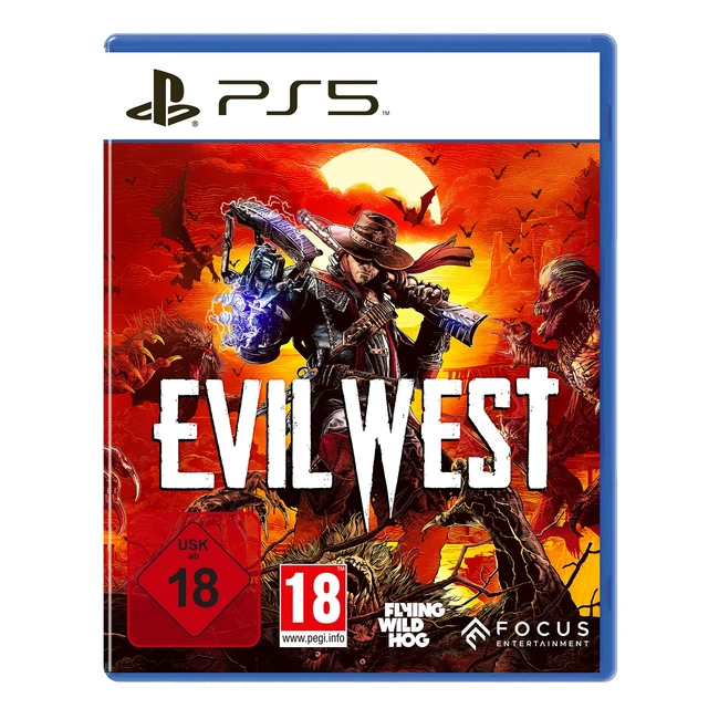 Evil West - Playstation 5 Spiel mit Goldener Verteidigeroutfit und Reliquienwaff