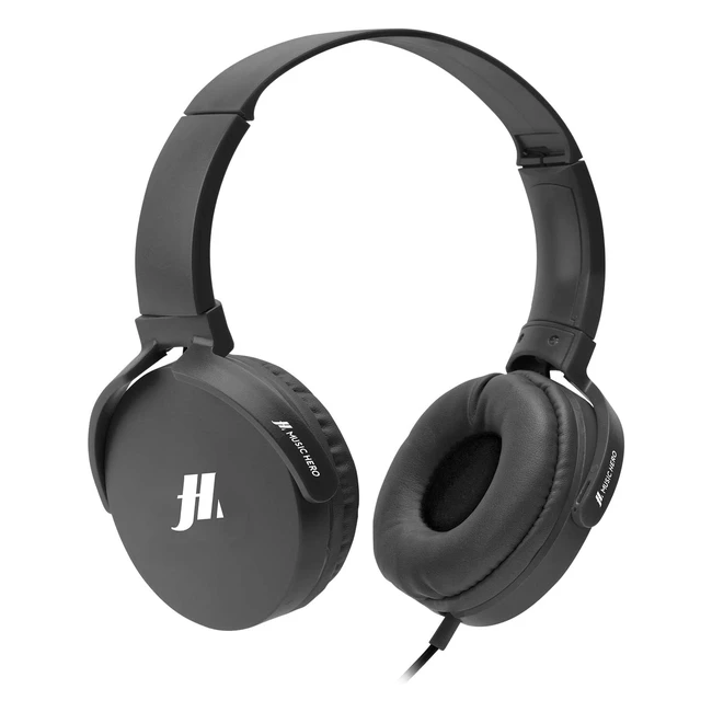 Casque filaire SBS avec oreillettes souples rotatives, microphone intégré et bouton répondre/terminer - noir