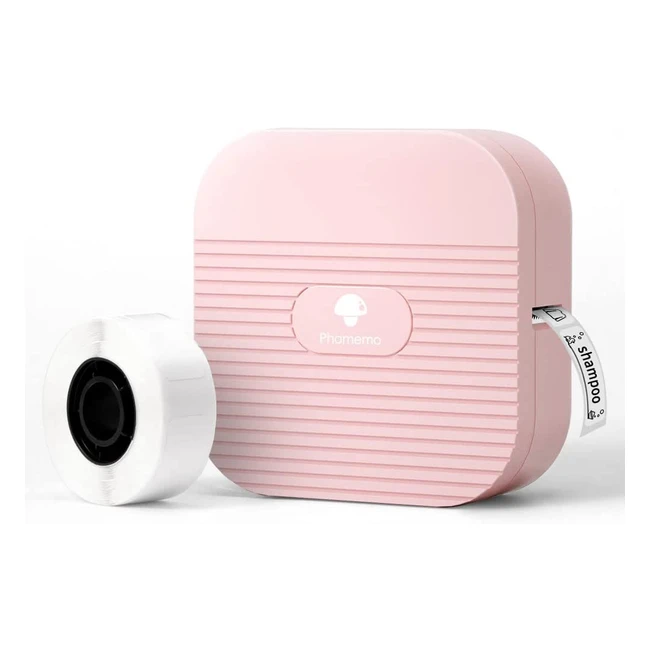 Phomemo Q31 Mini Bluetooth Label Maker - Thermal Printer for iOS/Android - Handheld Label Printer for Home/Office - Pink