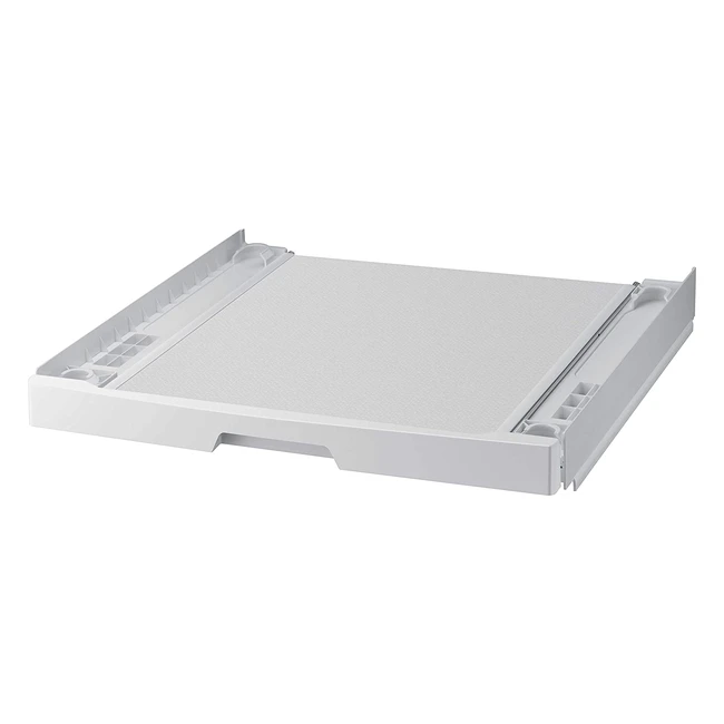 Samsung SKKUDW Zwischenbau-Set für Waschmaschine und Trockner mit ausziehbarem Regal bis 15 kg Belastbarkeit