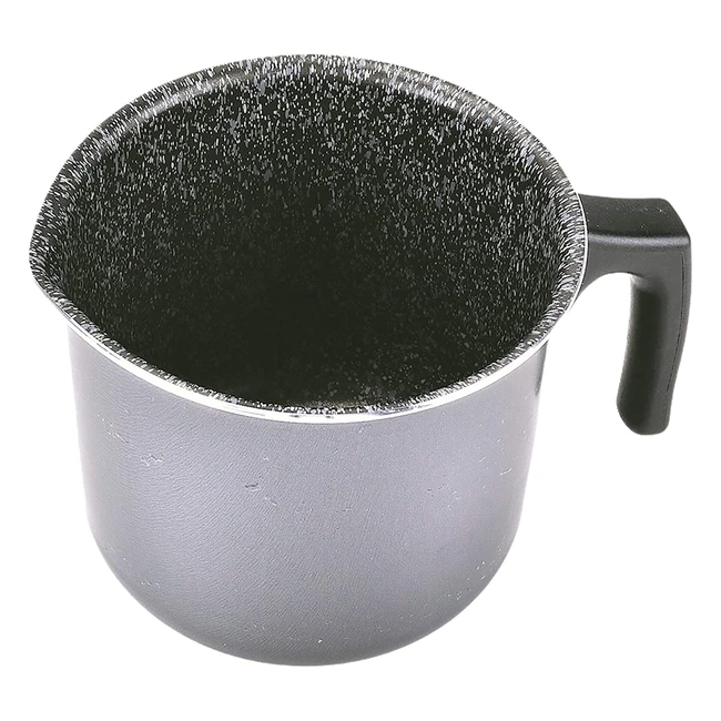 Casserole Alluflon Tradition Italie en aluminium noir 10cm - Idéale pour sauces, crème anglaise et chocolat