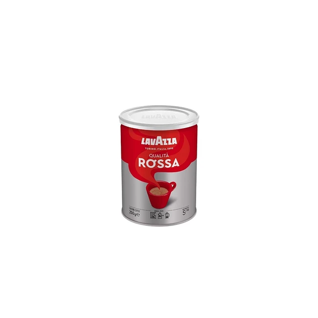 Lavazza Qualitá Rossa Kaffee 250g - Arabica & Robusta mit Schokoladen- & Trockenfruchtaromen