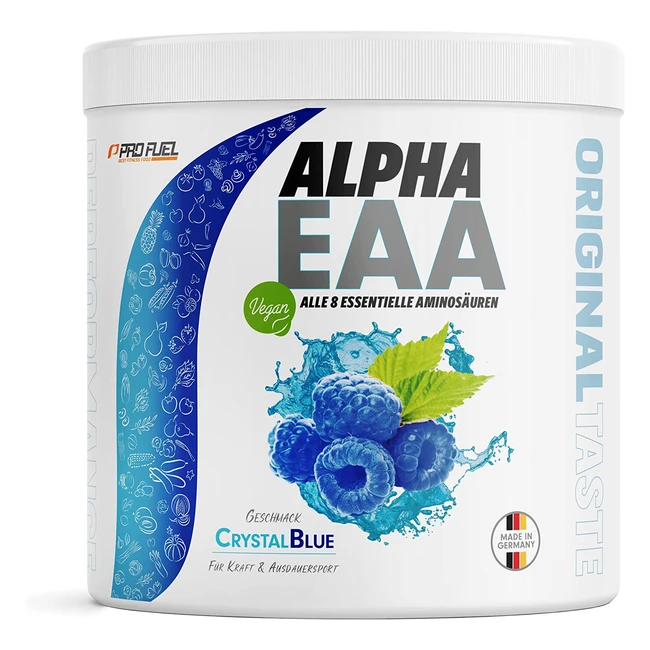 Alpha EAA Powder 462g Blue Raspberry - Alle 8 essentiellen Aminosuren vegan 