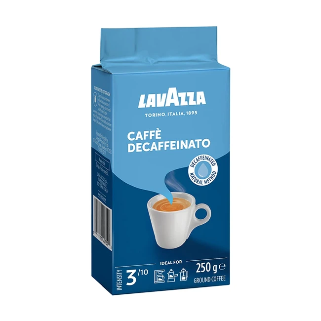 Lavazza Caffè Crema Decaffeinato 250g | Arabica-Robusta Mischung | Nussig, mild & aromatisch