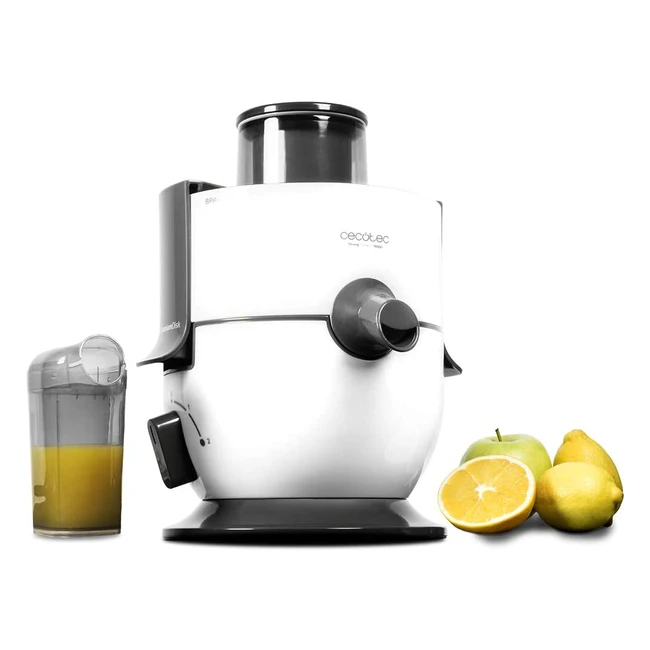 Cecotec ExtremeTitanium 19000 Juicer XL - 1000W 19000 RPM Titanium Coated Disc