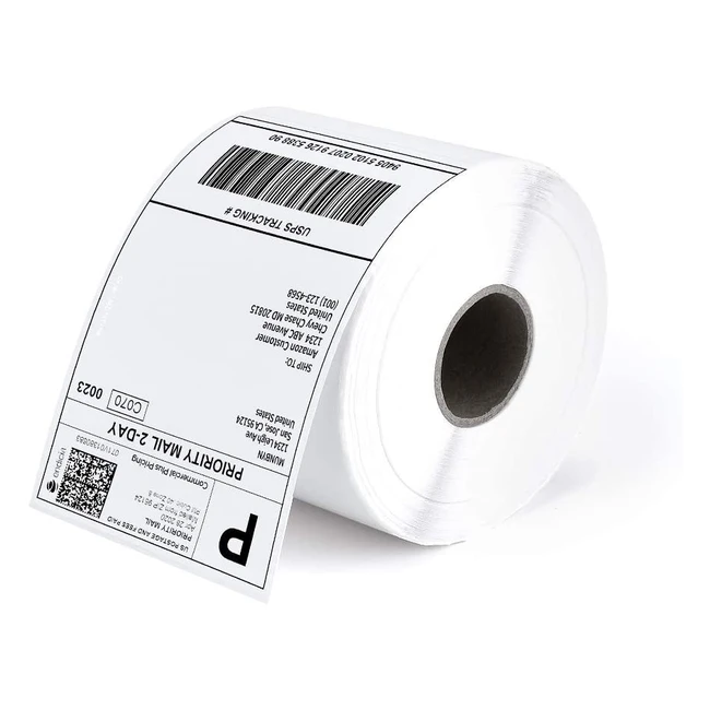 Munbyn 4x6 Direct Thermal Shipping Labels - 500 Pack for USPS, UPS, FedEx, Amazon, eBay - Waterproof, Oilproof, Smudge-Free