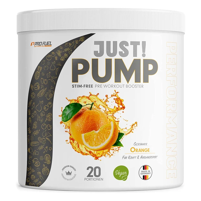Pump Booster Orange 440g - Amino Suren  Pflanzenextrakte - Caffeine Free - Ma