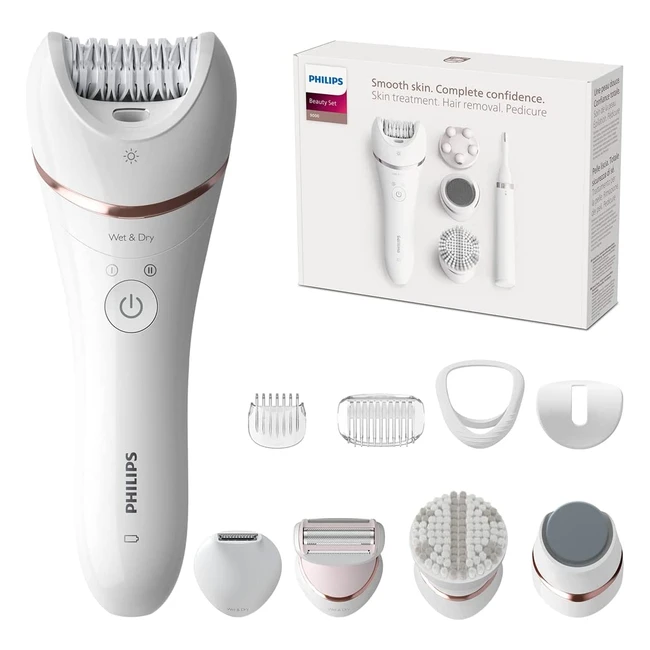 Philips Beauty Set Series 9000 - 12 Accessories for Hair Removal and Skin Care