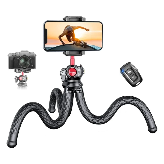 Tripode Profesional Tupwoon 2023 - Mini Trípode Flexible y Robusto con Soporte de Clip Actualizado Compatible con iPhone Samsung GoPro - ¡Compra Ahora!