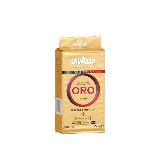 Lavazza Qualit Oro gemahlener Kaffee - Fruchtige & blumige Aromanoten - Samtiger Espresso - 100% Arabica - 250g