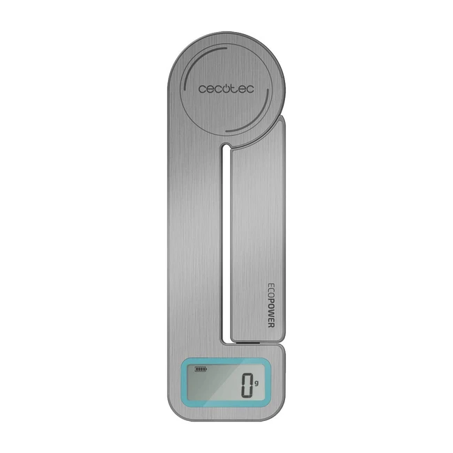 Cecotec Easyhang Küchenwaage 10400 - 8kg Kapazität, LCD-Display, Edelstahl, extra flaches Design
