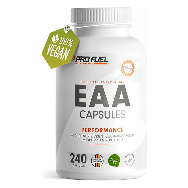 EAA Kapseln 1000mg vegan - 240 Giga Caps - Profuel