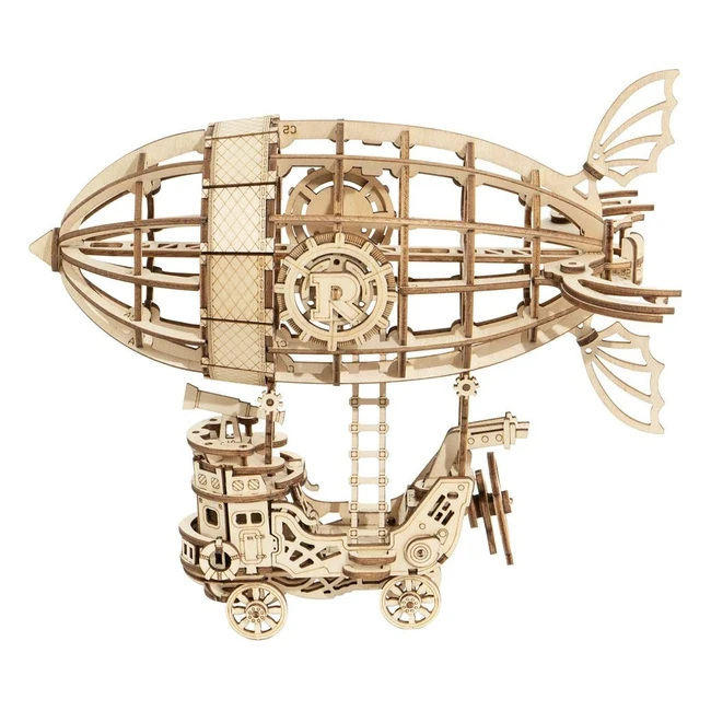 Rompecabezas 3D Robotime Airship para adultos y niños - Kit de 182 piezas de madera sin pegamento