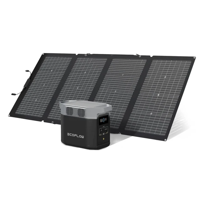 Ecoflow Delta 2 - Tragbare Stromstation mit 220W Solarpanel für Camping und Wohnmobile