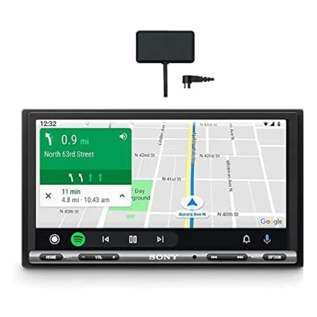 Sony XAV-AX3250ANT Media Receiver mit DAB-Antenne, 7-Zoll-Touchscreen, CarPlay, Android Auto, Weblink 2.0 & Bluetooth