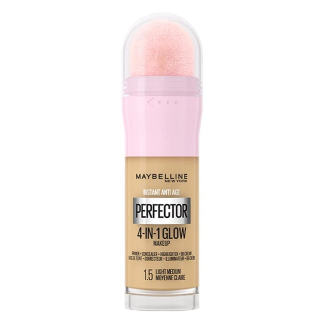 Maybelline Instant Anti Age Rewind Perfector 4in1 Glow Primer Concealer Highlighter - Shade 15 Light Medium