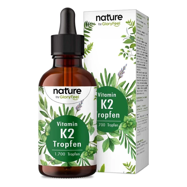Vitamin K2 MK7 200g - 1700 Tropfen - 50ml Premium - K2VITAL von Kappa - 100% vegan - Hochdosiert - Laborgeprüft in Deutschland