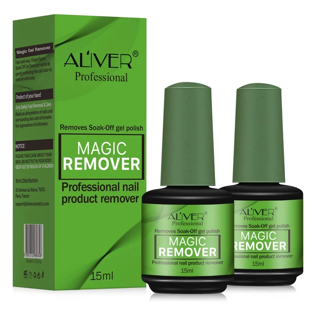 Removedor de Esmalte Permanente Magic Gel - Quitar Uñas Semipermanentes Fácilmente - 2pcs
