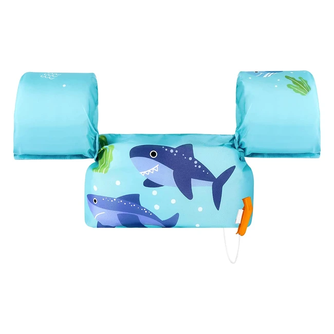 HeySplash Swim Vest for Kids - Safe and Adjustable Arm Sleeves Water Wings and
