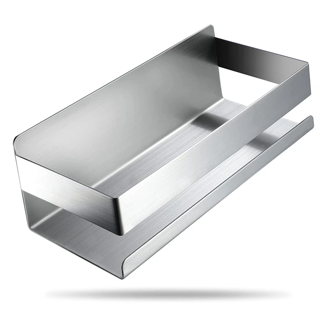 Estantería de ducha Yigii sin taladro - Acero inoxidable SUS 304 - Fácil instalación - 23cm x 8cm x 10cm