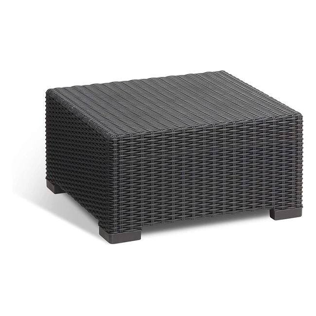 Tavolo da esterno Keter California in rattan 68x69x35cm - Grafite