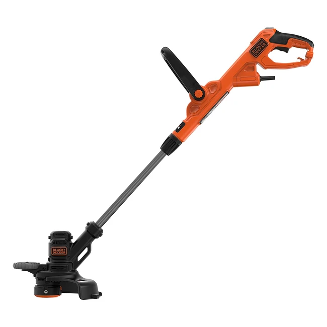 Black+Decker BESTE630 Elektro-Rasentrimmer, 550W, 30cm, eDrive, EasyFeed, Werkzeugfrei, Schneiden und Kanten, Schwarz