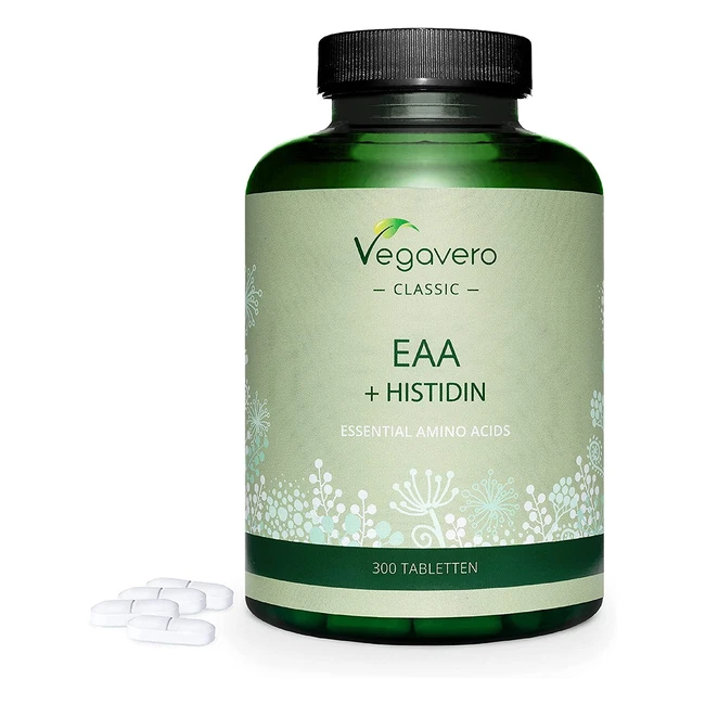 EAA Aminoacidi Essenziali Naturali da Fermentazione - 8 EAA con BCAA 2:1:1 - 300 Compresse Vegan