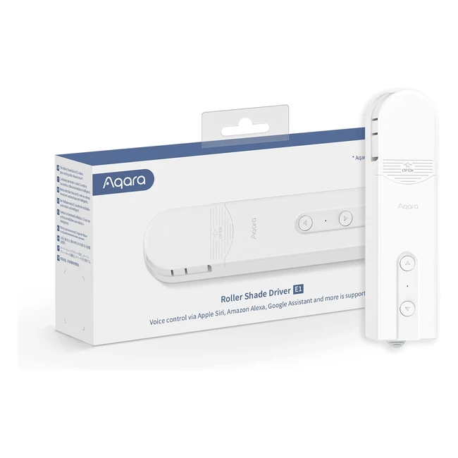 Aqara Roller Shade Driver E1 - Smart Blind Motor w/ Schedule & Voice Control - Long Battery Life - HomeKit/Alexa/Google/IFTTT Compatible