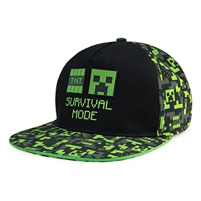 Minecraft Creeper Baseball Cap for Boys - Lightweight & Breathable Summer Hat