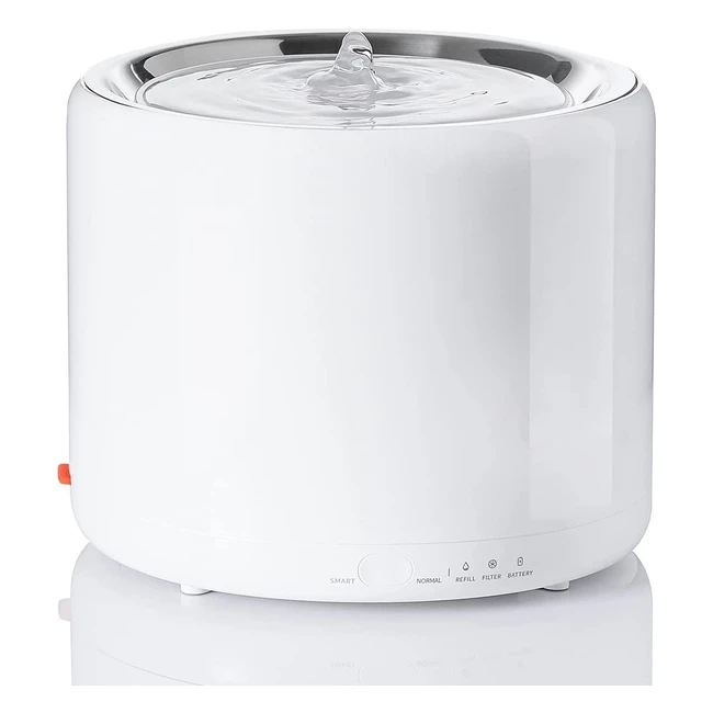Petkit Eversweet 3 Stainless Steel Cat Water Fountain - Ultra Quiet, LED Indicator, 2 Working Modes