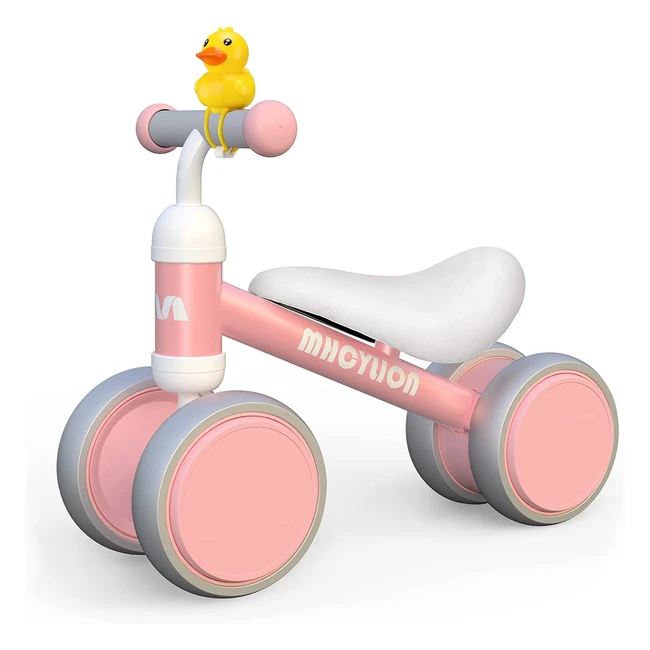 Draisienne pour enfants Mhcylion - Vélo bébé sans pédales, idéal pour l'équitation et la marche - Cadeau d'anniversaire et de Noël pour garçons et filles de 10 à 24 mois