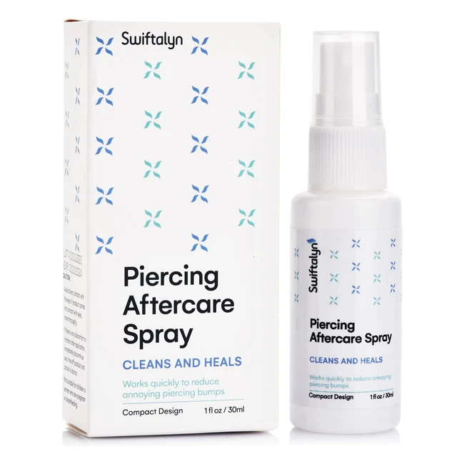 Swiftalyn Piercing Aftercare Spray - Advanced Treatment for New Piercings Shrin