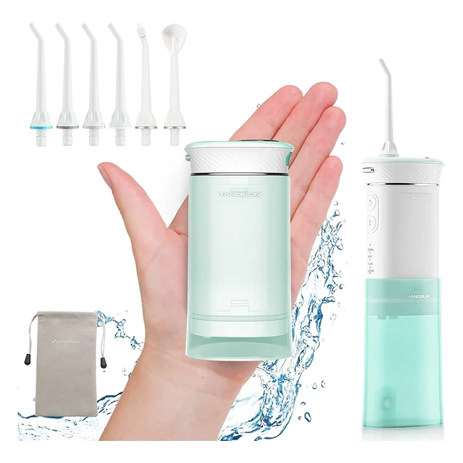 Irrigador dental porttil Hangsun limpieza dental con 4 modos y 6 boquillas