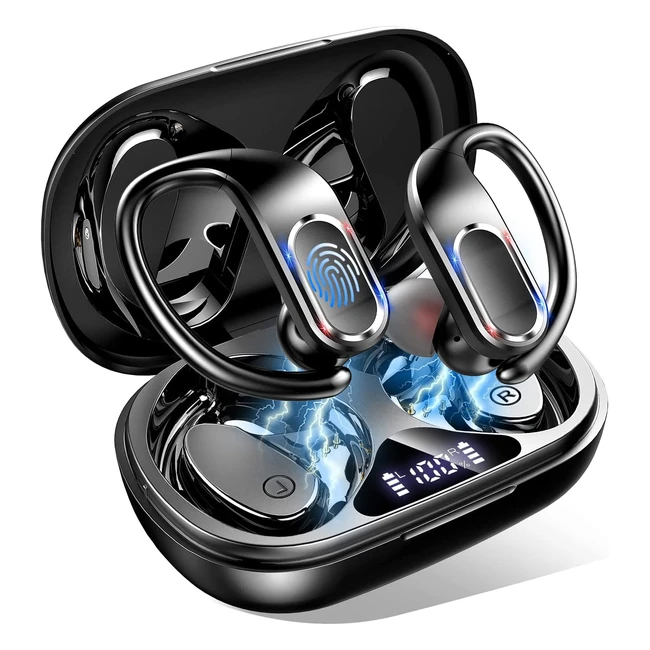 Auriculares Deportivos Bluetooth Rulefiss - IP7 Impermeable - 56H de Reproducci