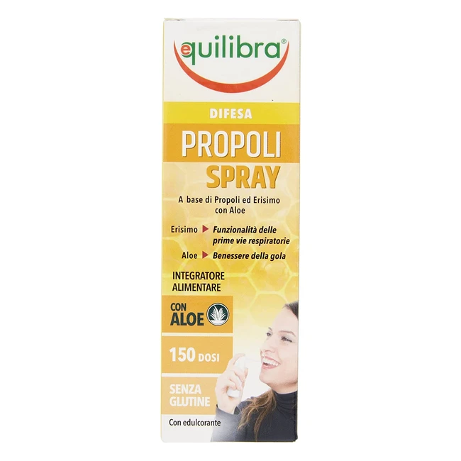 Spray Propoli Equilibra per la Gola - Azione Emolliente e Lenitiva - 20ml