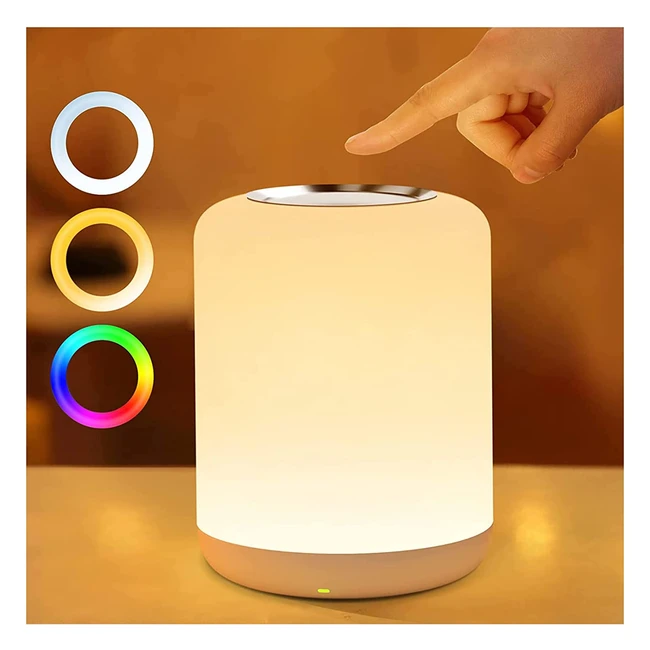 Lmpara de noche tctil regulable con luz nocturna infantil luz blanca clid