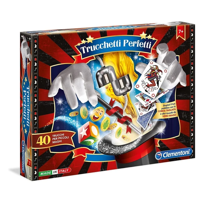 Gioco di magia Clementoni Trucchetti Perfetti - 40 trucchi per stupire amici e p